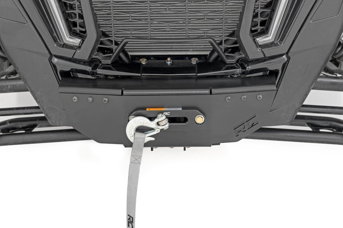 Polaris RZR Turbo S4 Winch Mount - Rough Country - RS4500S - Black - '21-'22